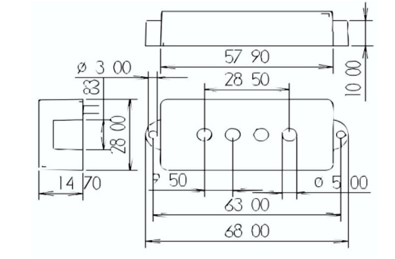 PBA-5 P-Bass pickup - 5 string