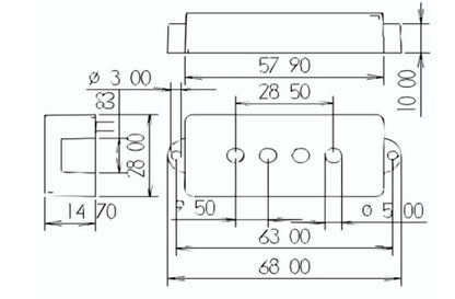 PBA-5 P-Bass pickup - 5 string
